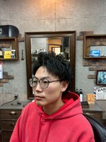 アールズ ヘア(R's hair)&nbsp;MEN’S HAIR/サーフカール/刈り上げセンターパート/印西