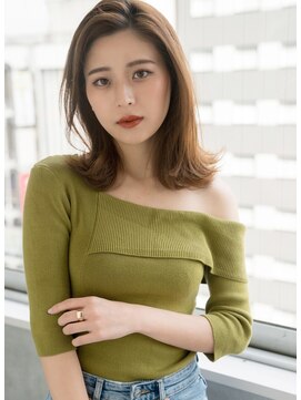 エスドットブルーム 梅田店(S.BROOM) 【S.BROOM 梅田】かきあげ韓国風くびれレイヤースタイル