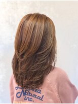 セブンルックス(7LOOKS)&nbsp;大人ラフレイヤー×ブラウンベージュ【カラー/白髪ぼかし】