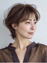 ハーツ(Heart's) 白髪ぼかし脱白髪染め似合わせショートボブ40代50代60代♪