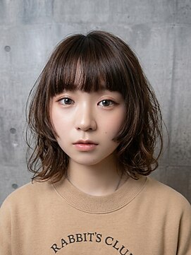 テラ(terra) 20代30代ゆるウェーブ切りっぱなしボブ