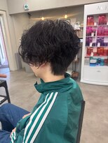 ヌークバイラヴェスト 四日市(neuk by lovest)&nbsp;【neuk服部】ニュアンスセンターパートスパイラルパーマ