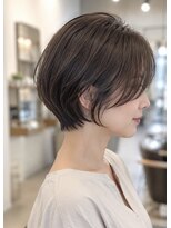 リアン アオヤマ(Liun Aoyama)&nbsp;軽やか上品ショート/ベージュブラウン/30代/40代/50代