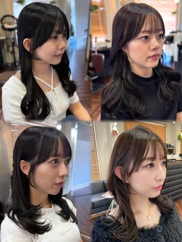 ビール 今泉店(BEER)の写真/縮毛矯正をかけるからこそ大切な、結んでも可愛い、顔周りデザイン。