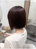 【Mai】切りっぱなしボブ×カシスピンク