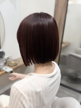 シア 新越谷店(SHEER) 【Mai】切りっぱなしボブ×カシスピンク
