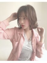 フラップ(FLAP)&nbsp;【FLAP】透明感あるミルクティーカラー