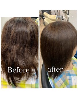 モダ 静岡(MODA) 【エアーストレート】根元のボリュームつぶさずクセをのばしたい