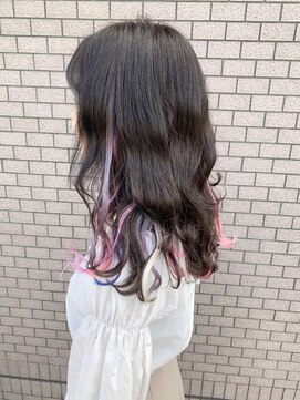 リア(Lia by KENJE) Lia&汐見悠佑　シールエクステで個性派スタイル