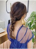 【Lond佐野】結婚式パーティーにオススメ編みおろしヘアアレンジ