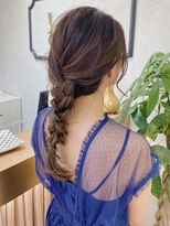 ロンドプランタン 恵比寿(Lond Printemps)&nbsp;【Lond佐野】結婚式パーティーにオススメ編みおろしヘアアレンジ