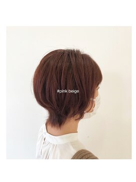 ブランシェ JR勝川駅前店 柔らかショートヘア☆ピンクベージュ☆