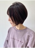 【FOLK】ナチュラルショート ネイビー ミニボブ グレージュ
