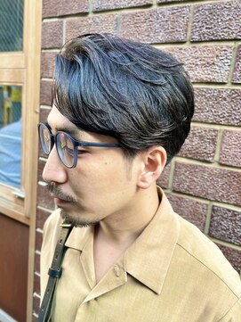 ニット 銀座(knit) メンズサイドパート【knit 銀座 荒柄ノエル】