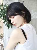 こなれヘアのAラインボブ／簡単アレンジ／30代40代