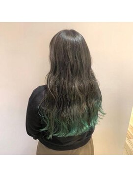 ネオヘアー 曳舟店(NEO Hair) グレージュ×ライムグリーン