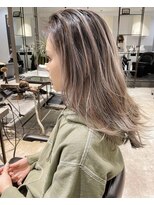 リフル 八王子(RIFULL)&nbsp;ハイライト　アッシュグレー　ホワイトミルクティー　レイヤー