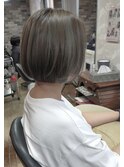 オリーブアッシュカラー×グレージュハイライト