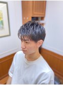 メンズカット×ツーブロック×マッシュショート<理容室>