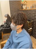波巻きスパイラル×ツイストパーマ[メンズ]
