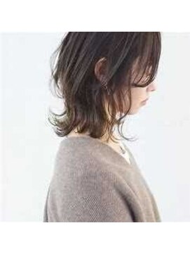 スパイス(SPICE) ダークグレージュカジュアルウルフボブパーマラフウェーブ