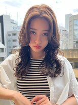 ロンド ストラーダ 心斎橋(Lond strada)&nbsp;韓国前髪顔周りロング×デザインカラー[心斎橋/髪質改善]