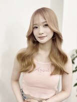 ピープスアンドスー 表参道 渋谷(Peeps&Suu.) 20代30代40代 大人可愛い透明感くびれヘア ハイトーンカラー