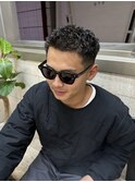 フェードベリーショートピンパーマ