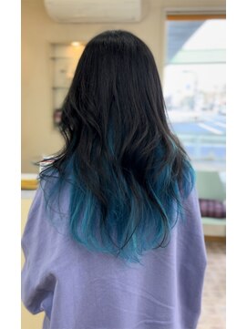 デンパツクラブ ストリート(DENPATSU CLUB Street) 水色インナーカラー