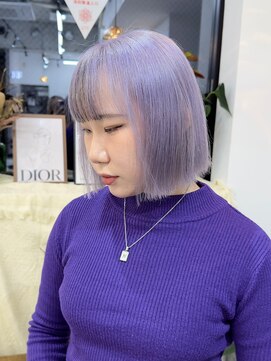 リル 溝の口(LiL) フェイクブラック×ホワイトラベンダー カラー