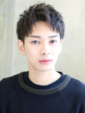 クロト 福岡本店(KUROT) ツーブロック刈り上げビジネス短髪束感黒髪アップバング