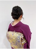 色留袖ヘアセット