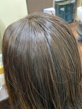 レイディバードカラー 籠原店 30分のリタッチカラー（根元白髪染め）