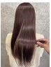【癖とツヤの悩みに】カット+プラチナ縮毛矯正+髪質改善トリートメント￥18550
