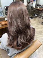 シュリット(schritt)&nbsp;ブリーチなしやわらかピンクベージュ透明感◎ツヤツヤ渋谷SERA