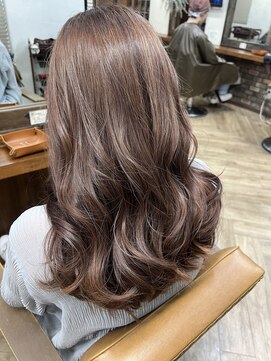 シュリット(schritt) ブリーチなしやわらかピンクベージュ透明感◎ツヤツヤ渋谷SERA