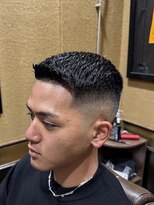 ヒロギンザバーバーショップ 大宮店(HIRO GINZA BARBER SHOP)&nbsp;ハイスキンフェードフェザーアップ/大宮/バーバー/メンズカット