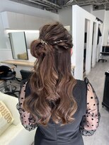 ジーニー 横浜(giinii)&nbsp;ヘアセット_ハーフアップ