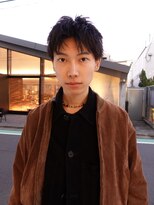 ノラジャーニー(NORA Journey)&nbsp;メンズボブウルフメンズミディアムレイヤーカットメンズショート