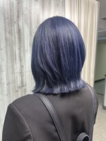 フレーム へアアンドトリートメント 天王寺北口店(FRAME) ネイビーブルーボブレイヤー