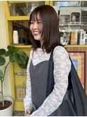 〈浅草 半個室〉暖色ブラウン×顔まわりレイヤー
