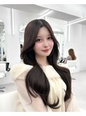 前髪顔まわり韓国ヘアレイヤーカットサイドバンク2wayバンク韓国