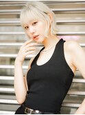 切りっぱなしボブ、ブリーチ、ミルクカラー・ヘアアワード海老名