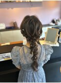 お呼ばれアレンジ/ふわふわ編み下ろし