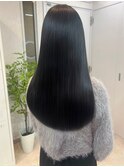 【透明感ブルーブラック】【透明感カラー】【髪質改善】【艶髪】
