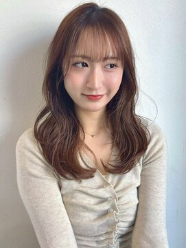 アンニュ(annuy) レイヤーカット 前髪カット 20代 髪質改善 ブラウンカラー