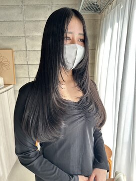 アシアト(ashiato) 顔周りレイヤーロングスタイル