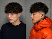 ーBOB（ボブ）ーツイストスパイラルパーマ[men's/波巻きパーマ/ツイストパーマ/ツイストスパイラル/学割]
