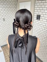 フェリーチェ 六本木店(Felice)&nbsp;カチモリ ツインアレンジ タイトヘア イベントヘア 推し活ヘア