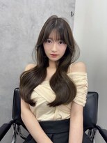 ミラ 新宿(MILA)&nbsp;韓国レイヤーカット/ブリーチ無しオリーブベージュ